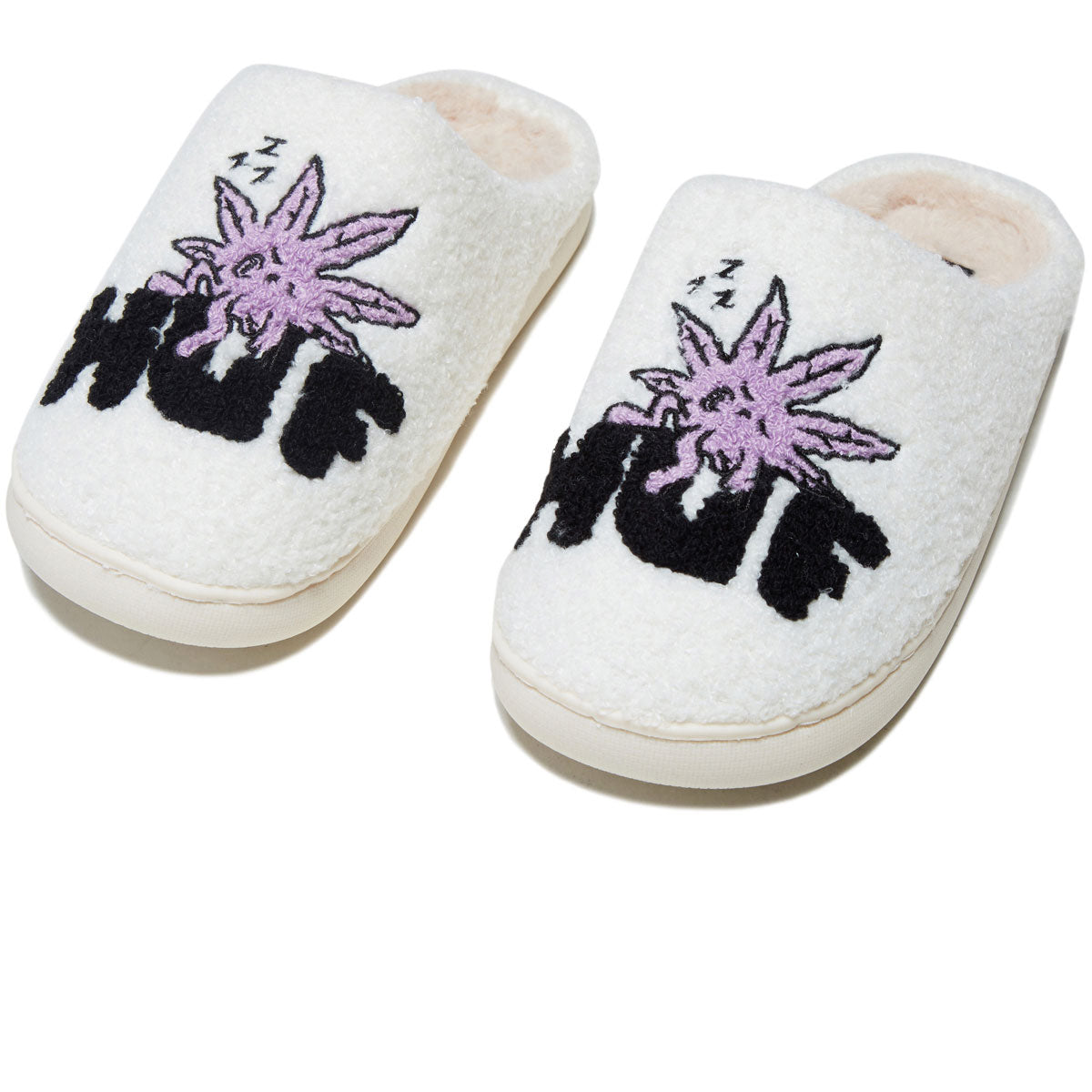 Huf Fuzzy Slipper Shoes - Cream image 5