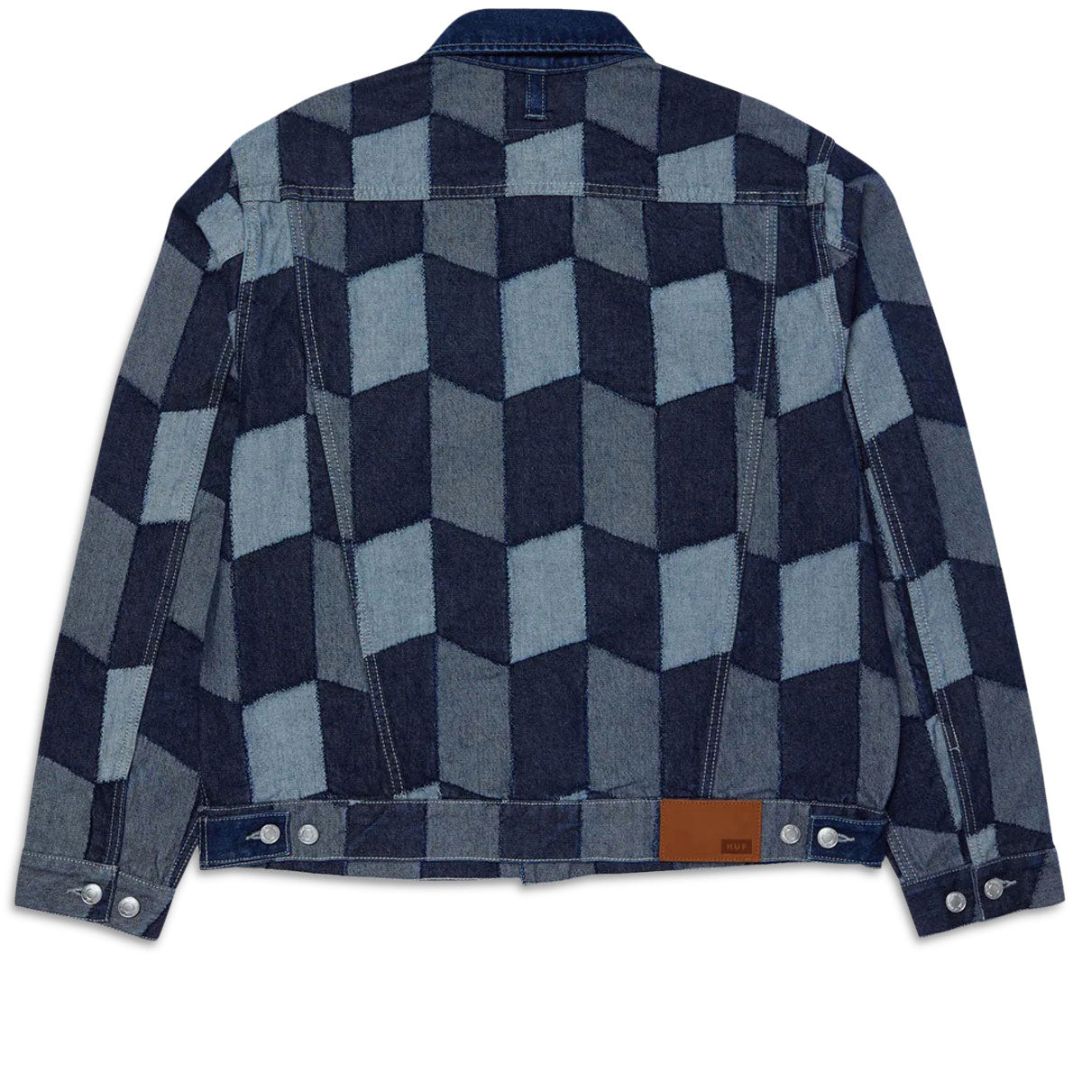 HUF Patchwork Denim Jacket - Denim image 5