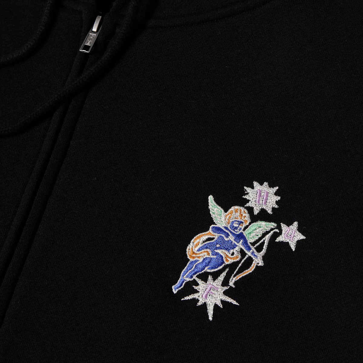 HUF Cupid Full Zip Hoodie - Black image 2