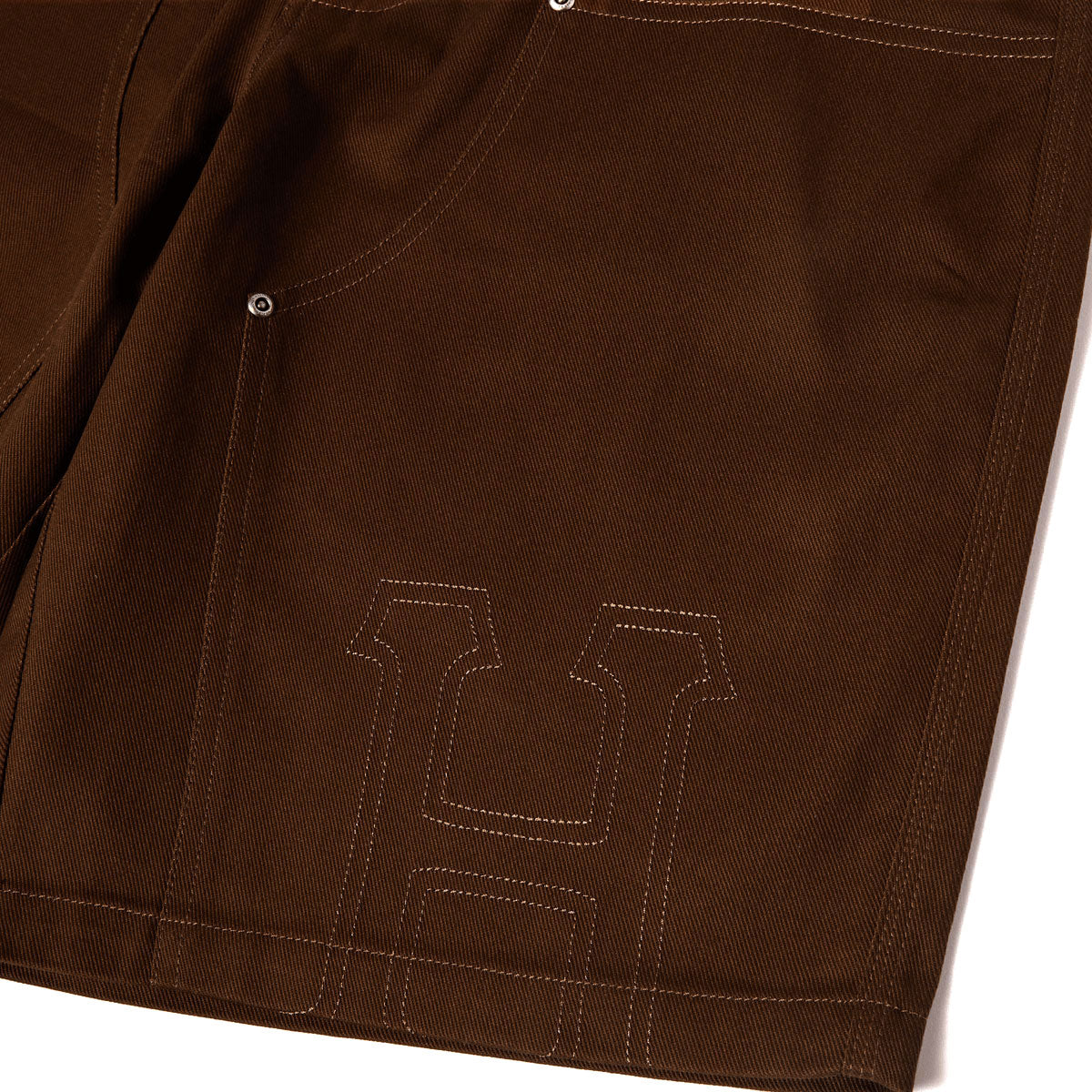 HUF Classic H Double Knee Work Shorts - Brown image 3