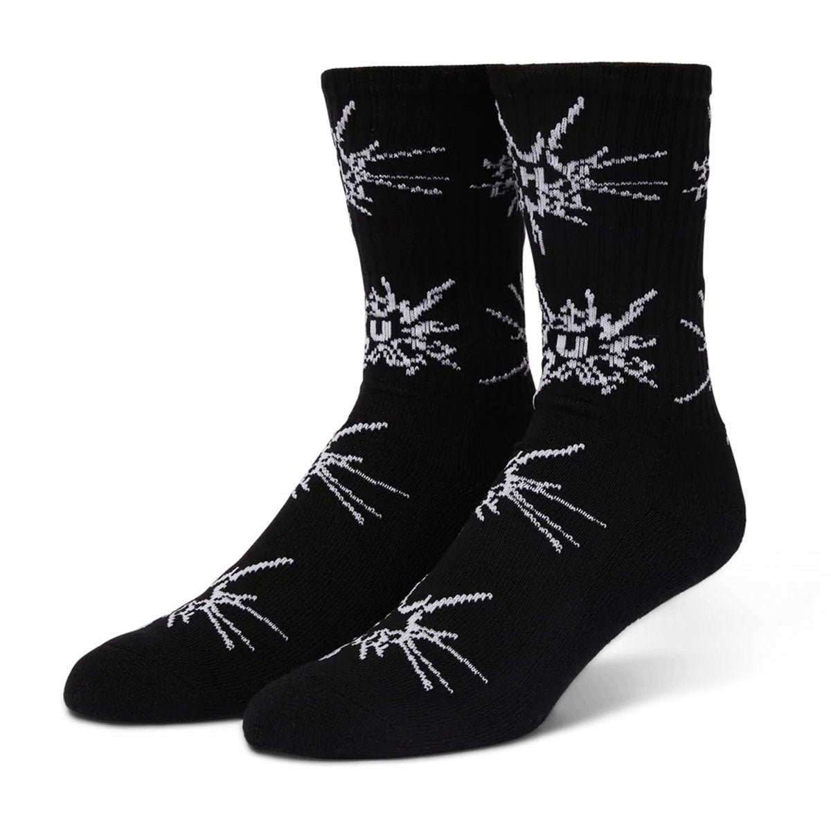 HUF Auto Glass Crew Socks - Black image 1