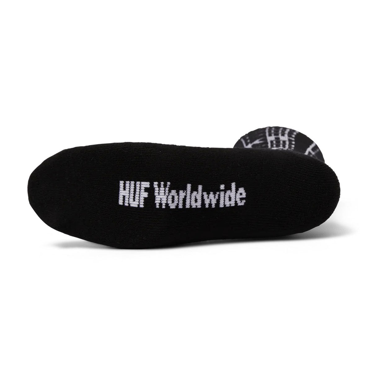 HUF Fuck It Repeat Crew Socks - Black image 2