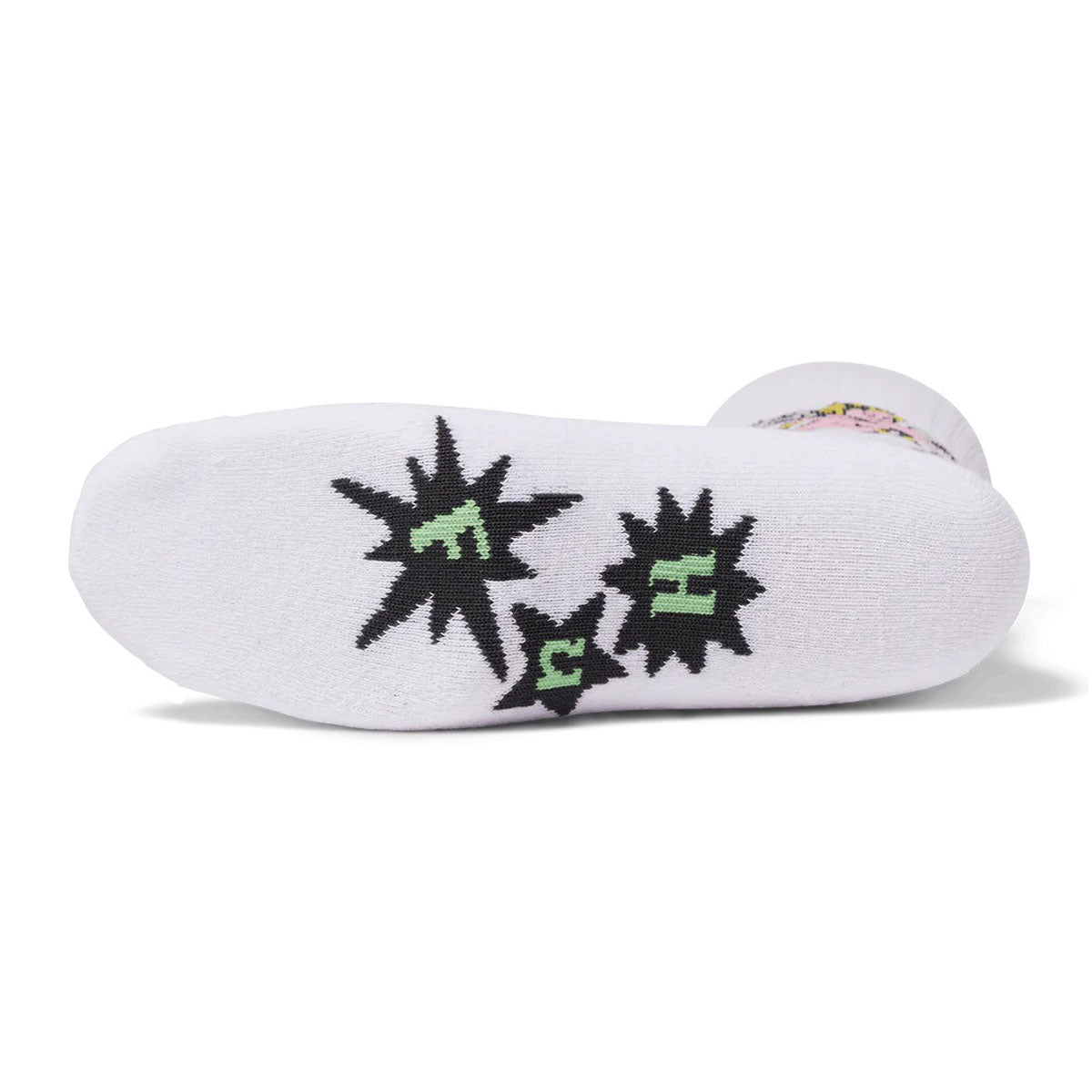 HUF Cupid Crew Socks - White image 2