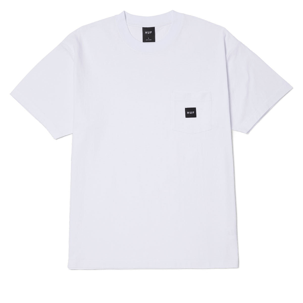HUF Set Box Logo Pocket T-Shirt - White image 1