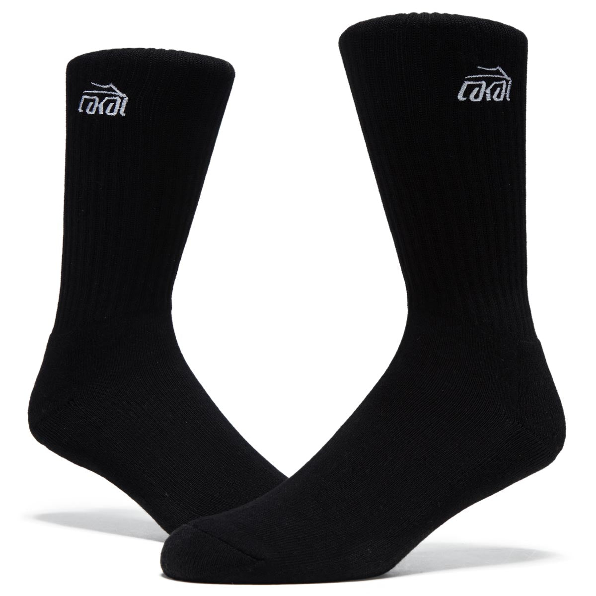 Lakai Basic Crew Socks - Black image 2