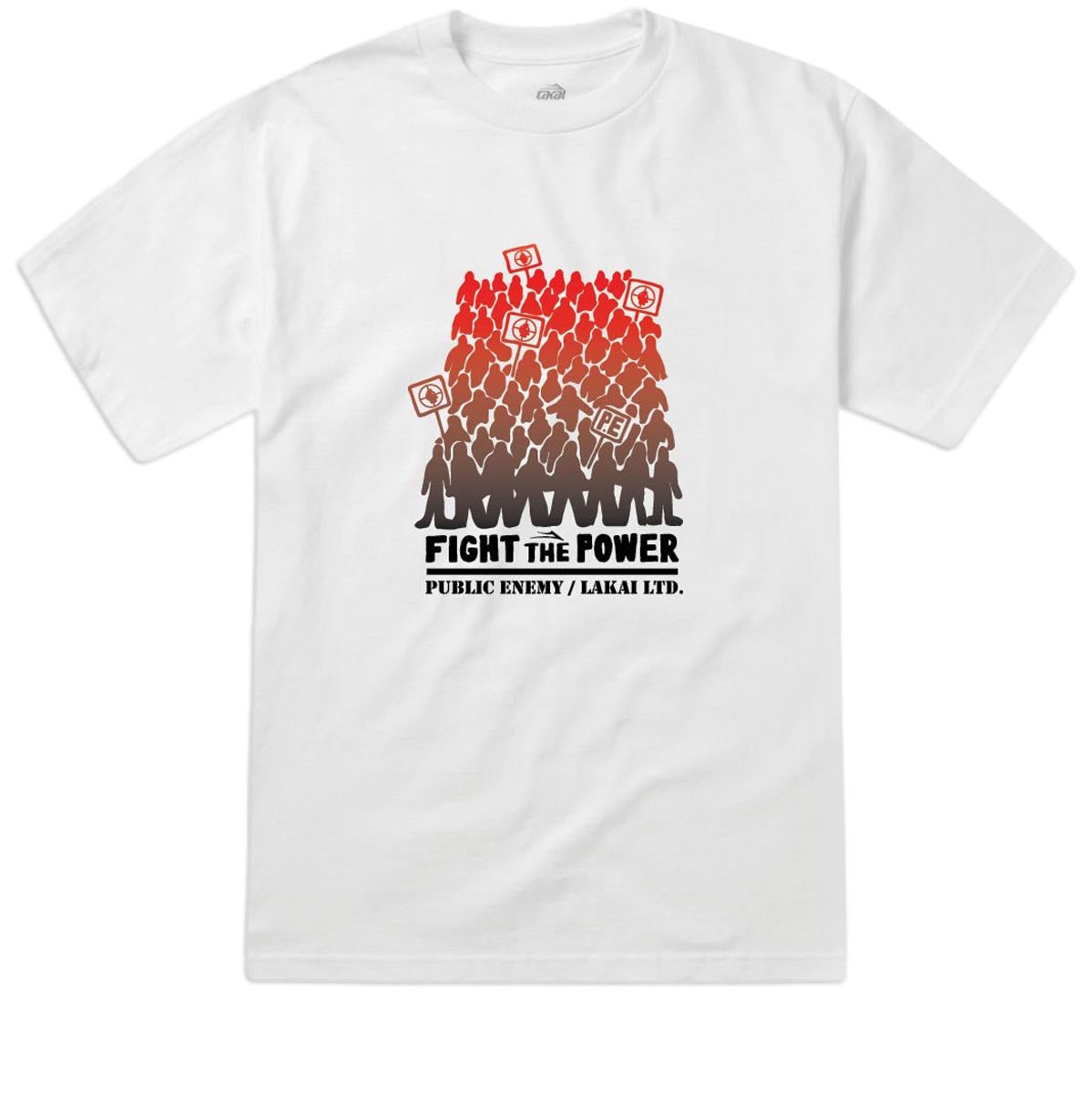 Lakai x Public Enemy Fight The Power T-Shirt - White image 1