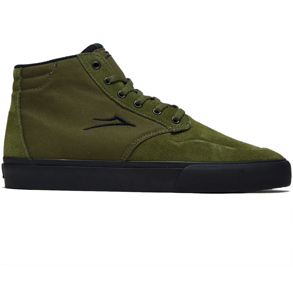 Lakai Riley 3 High Shoes - Olive/Black Suede image 1