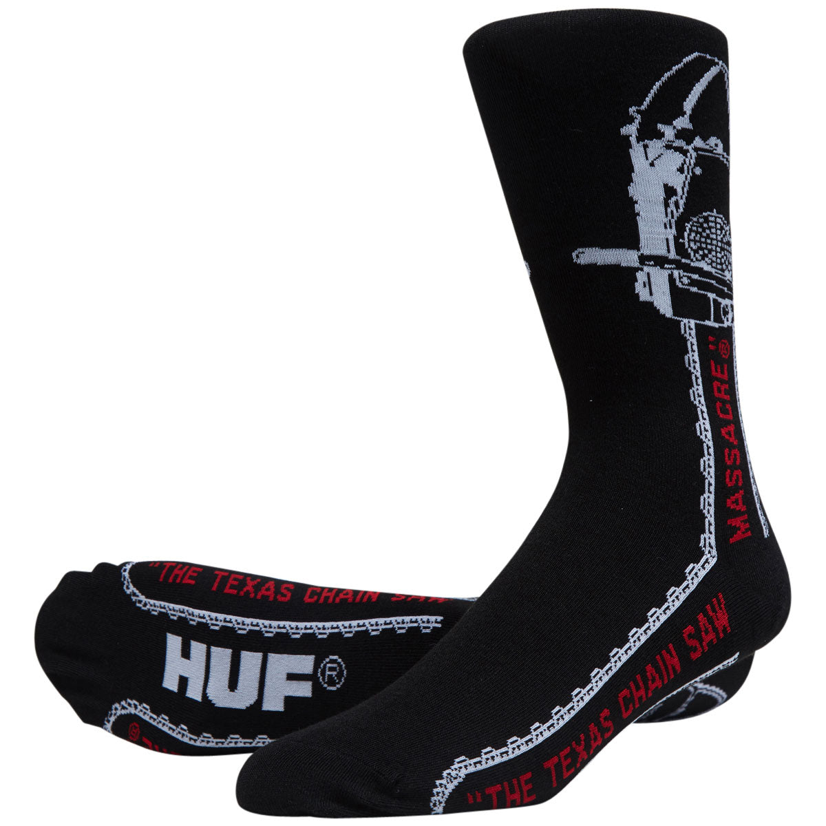 Huf x Texas Chainsaw Massacre Chainsaw Crew Socks - Black image 2