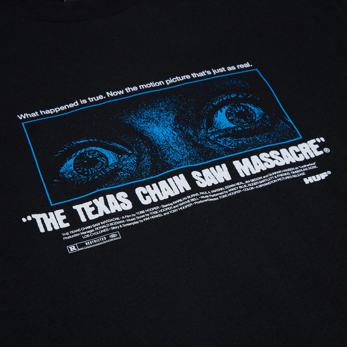 Huf x Texas Chainsaw Massacre Fear T-Shirt - Black image 3