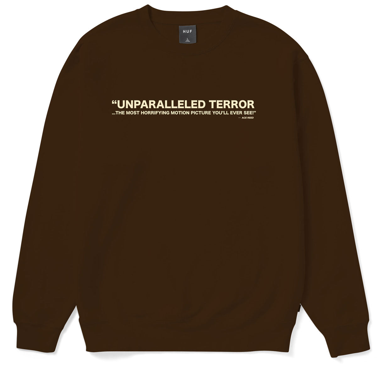 Huf x Texas Chainsaw Massacre Unparalleled Terror Crewneck Sweater - Choco image 2