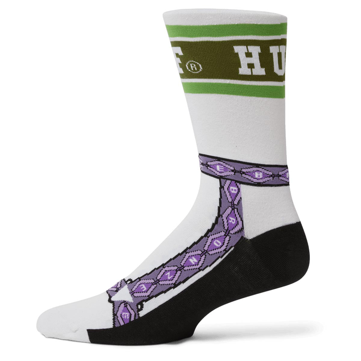 Huf x Bronze 56k Granola Crew Socks - White image 2