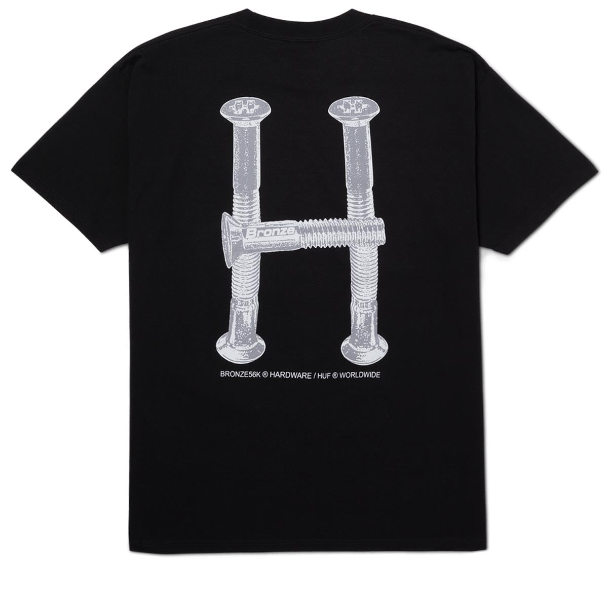 Huf x Bronze 56k H Bolts Tt T-Shirt - Black image 1