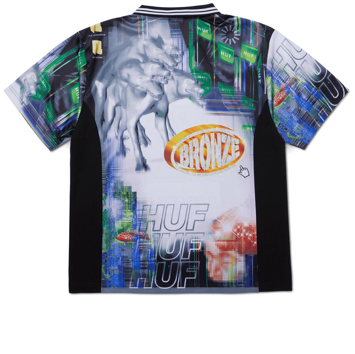 Huf x Bronze 56k Glitched Soccer Jersey - Multi image 3