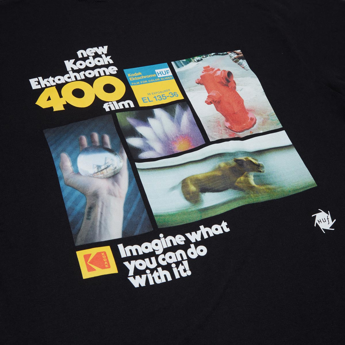 Huf x Kodak Imagine What T-Shirt - Black image 4