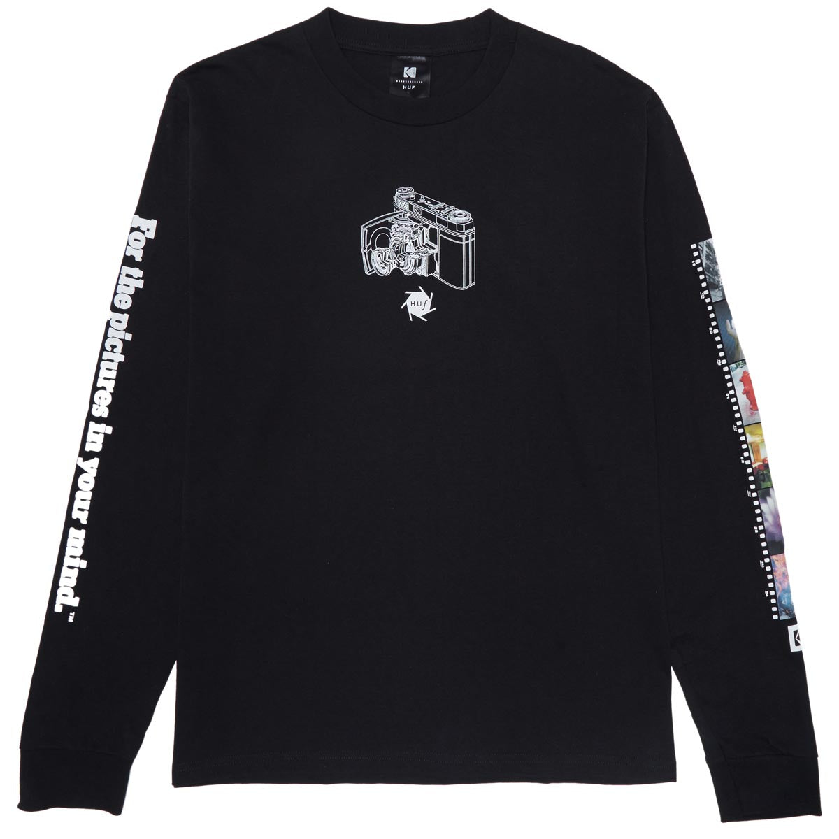 Huf x Kodak Inner Vision Long Sleeve T-Shirt - Black image 1