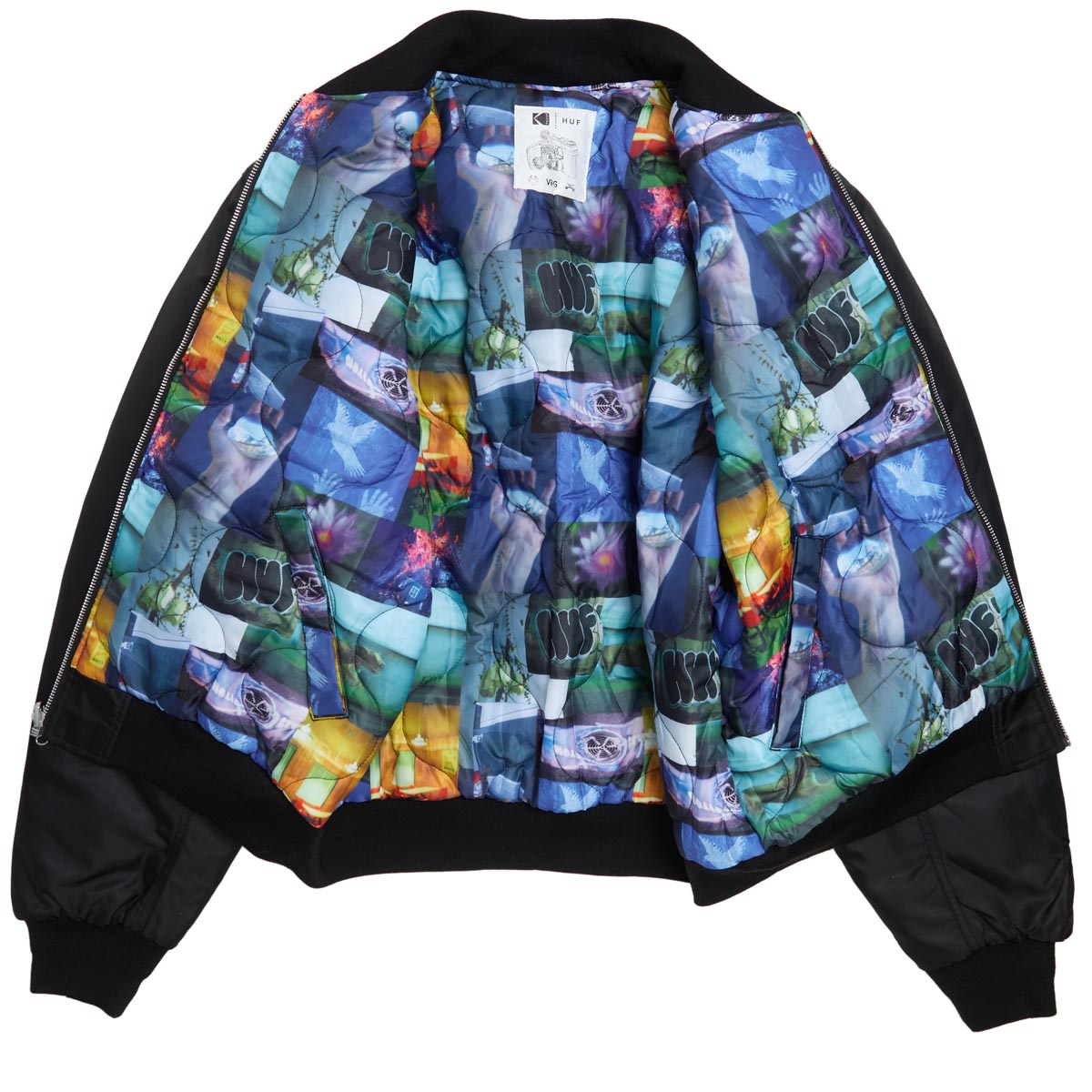 Huf x Kodak Collage Bomber Jacket - Black image 2