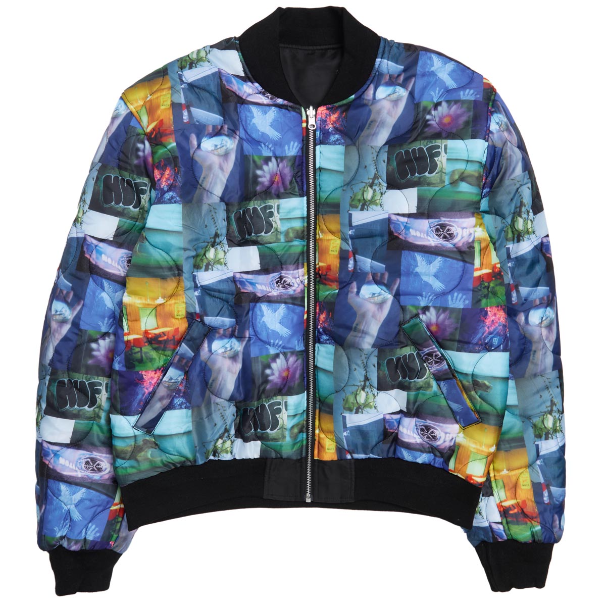 Huf x Kodak Collage Bomber Jacket - Black image 4