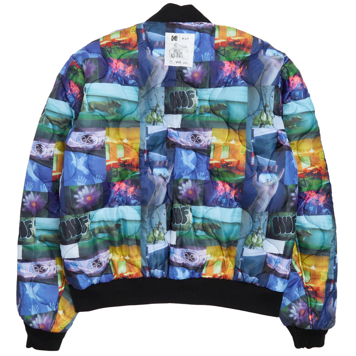 Huf x Kodak Collage Bomber Jacket - Black image 5