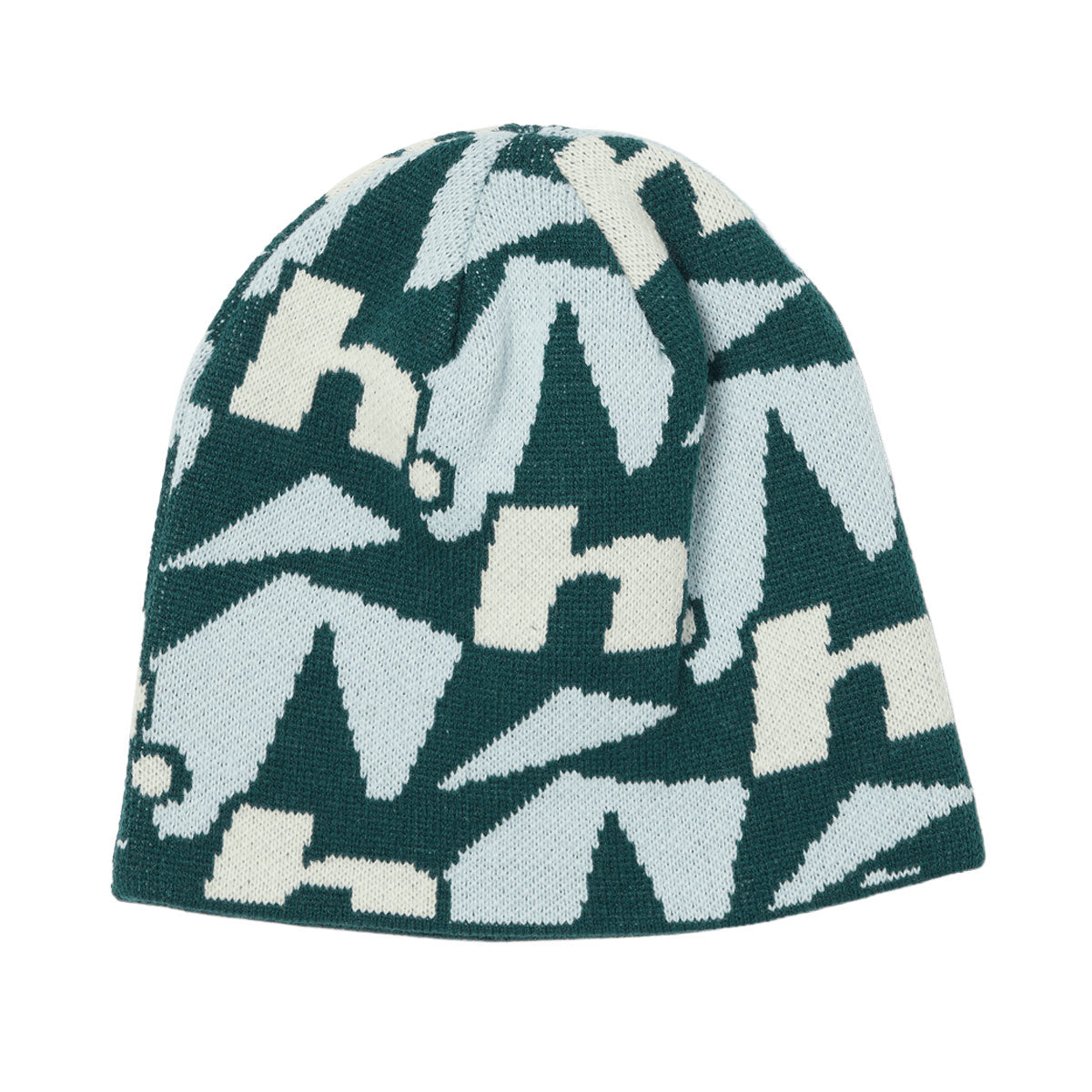 HUF H Star Repeat Skull Beanie - Ice Blue image 2