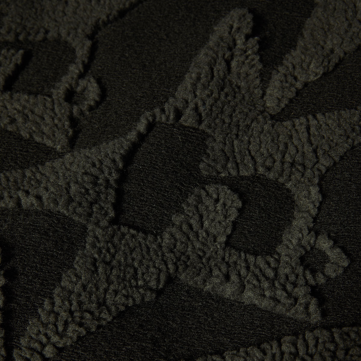 HUF H Star Repeat High Pile Jacket - Black image 4