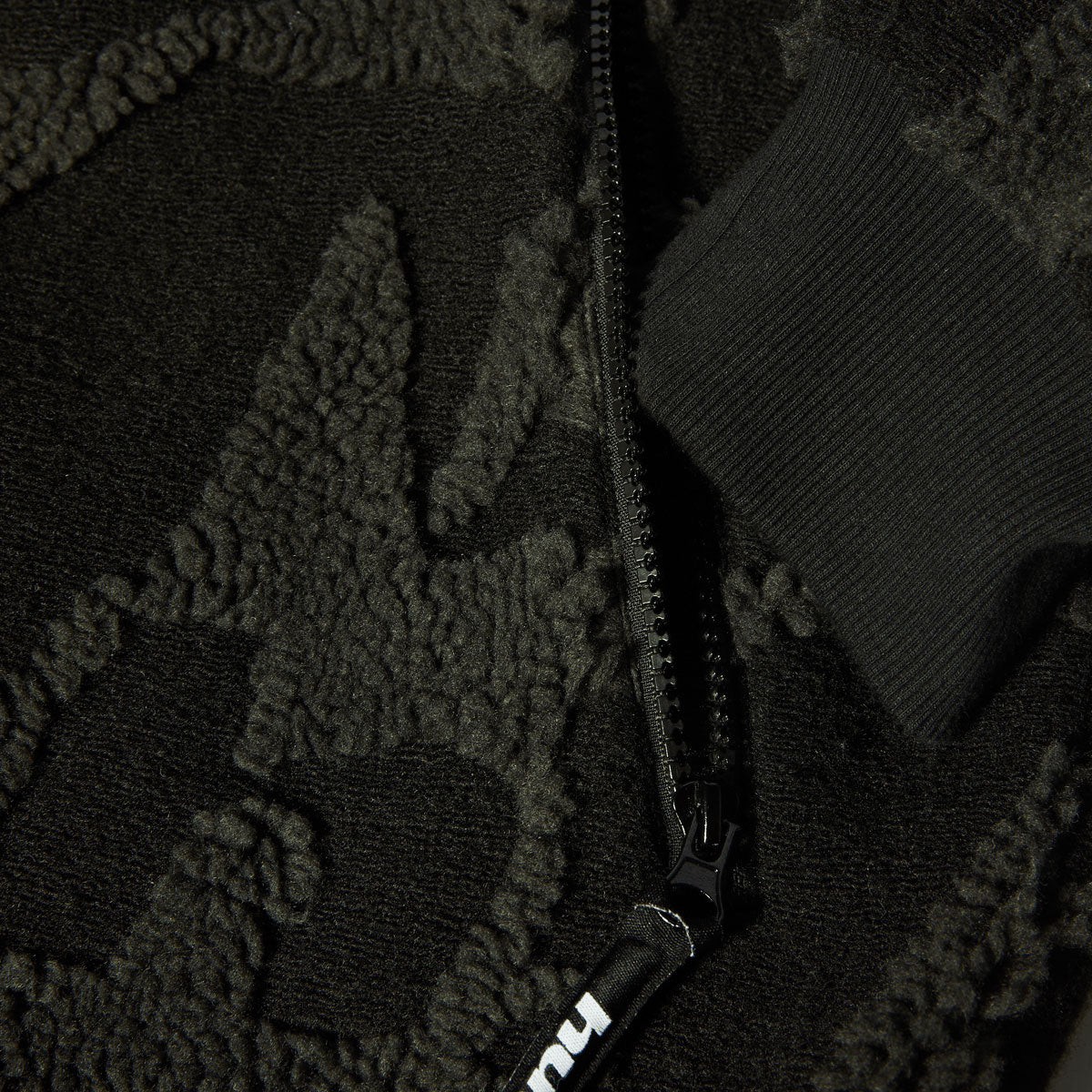 HUF H Star Repeat High Pile Jacket - Black image 5