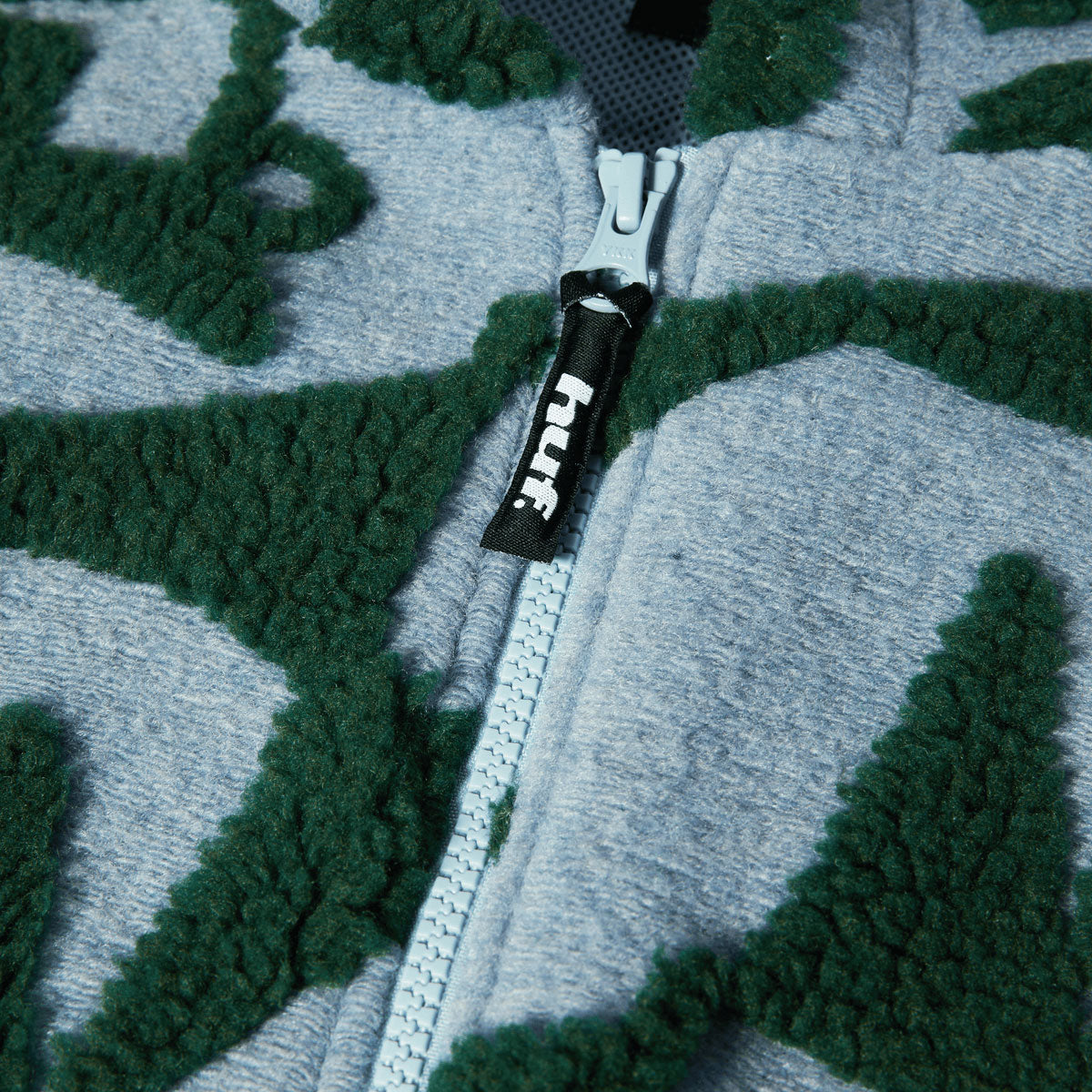 HUF H Star Repeat High Pile Jacket - Ice Blue image 3