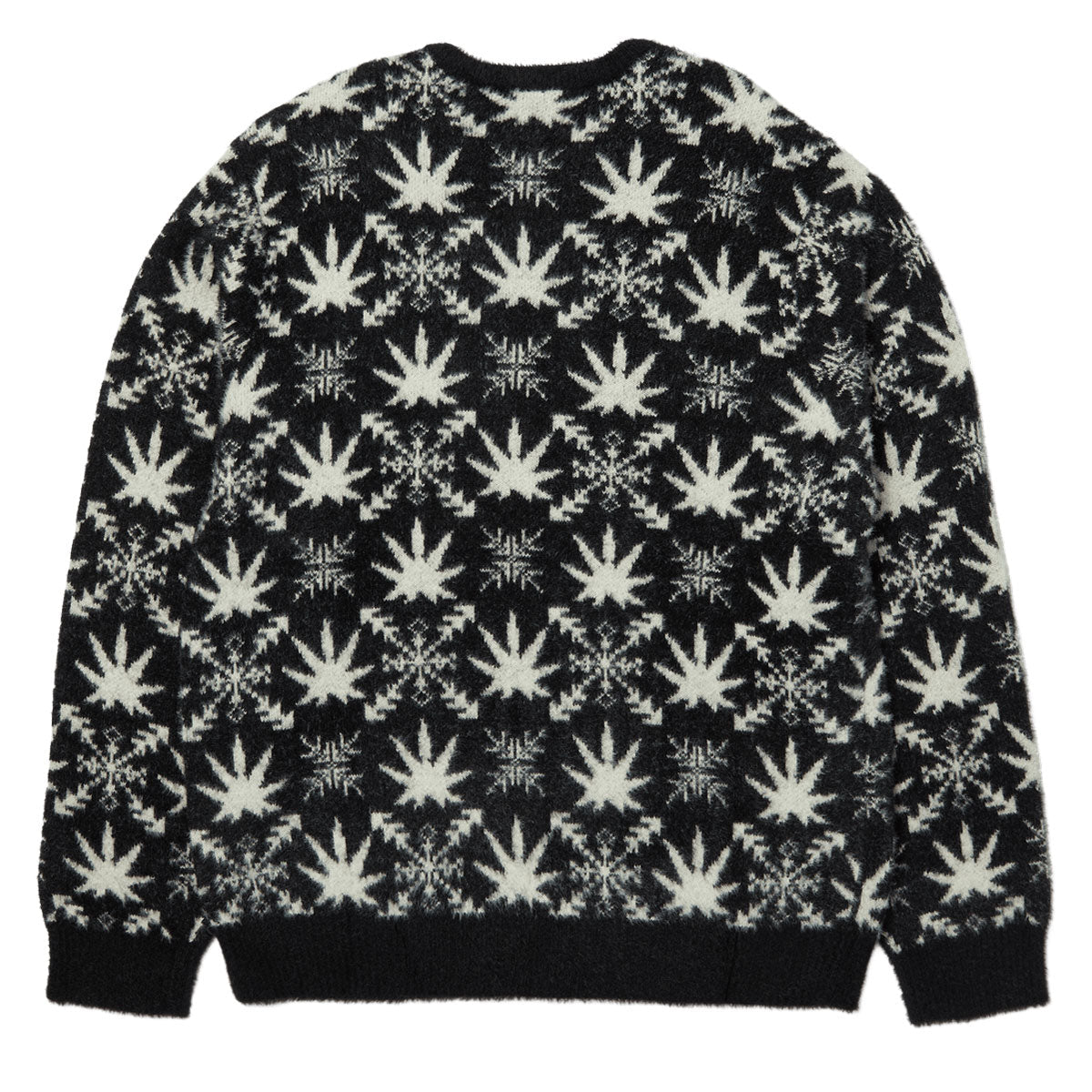 HUF Arctic Plantlife Crewneck Sweatshirt - Black image 4
