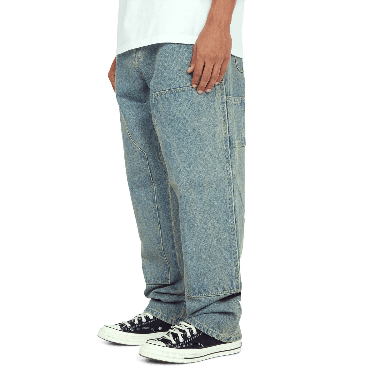 HUF Kinda Loose Double Knees Pants - Indigo Earth image 3