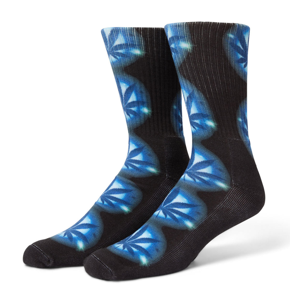 HUF Airbrush Digital Pl Socks - Black/Blue image 1