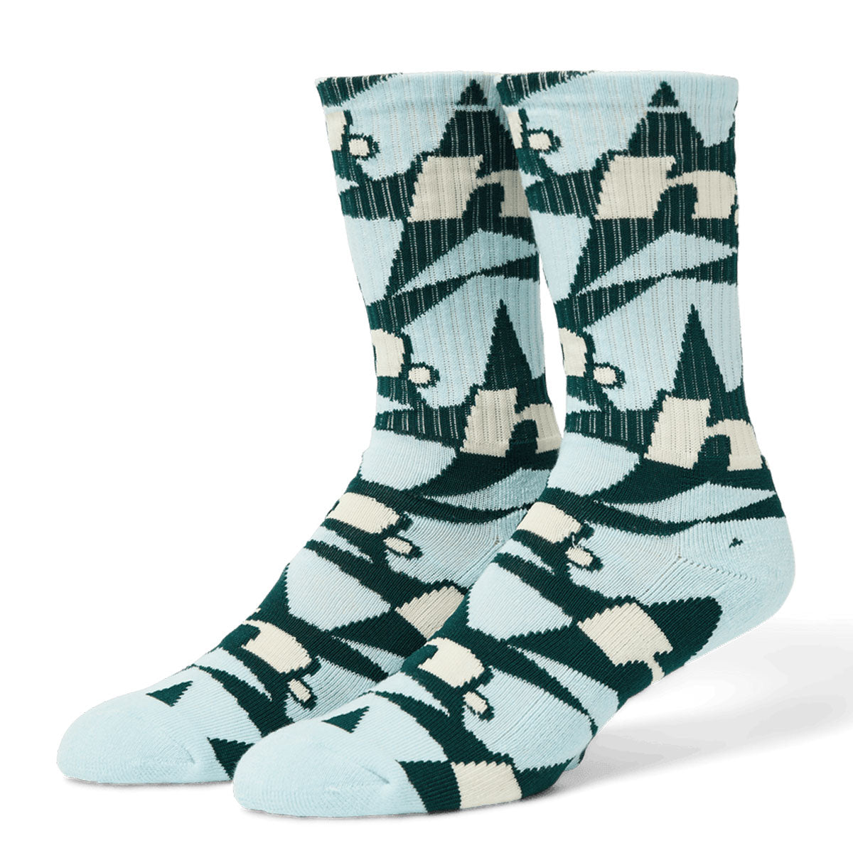 HUF H Star Repeat Socks - Ice Blue image 1