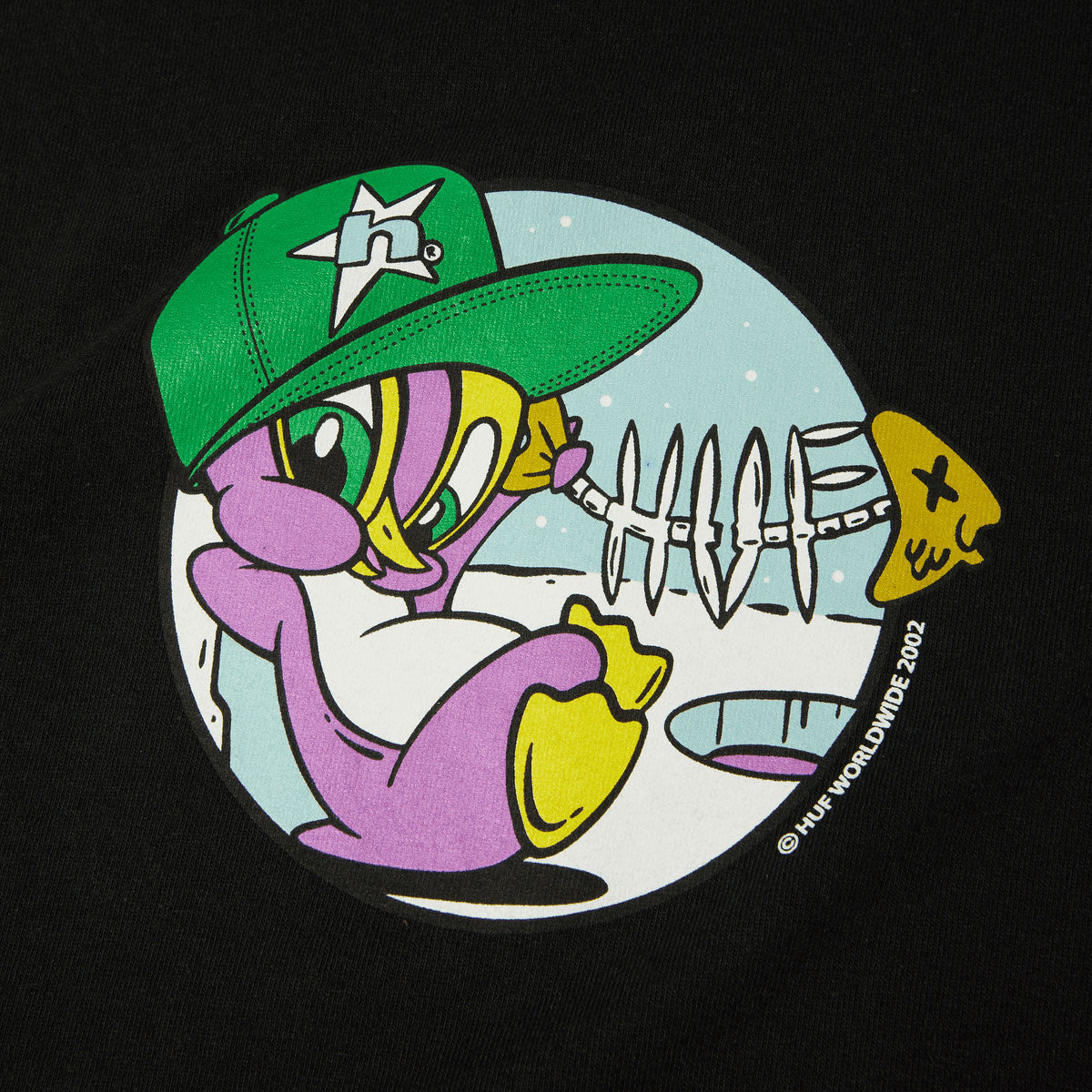 HUF Deep Freeze T-Shirt - Black image 2