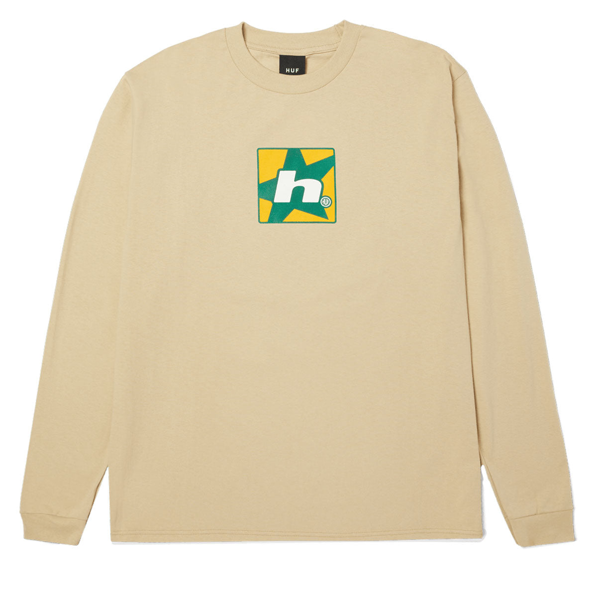 HUF H Star Multi Long Sleeve T-Shirt - Bleach image 1