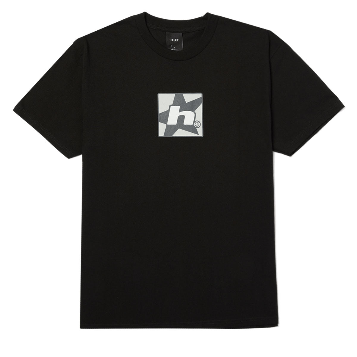 HUF H Star Multi T-Shirt - Black image 1