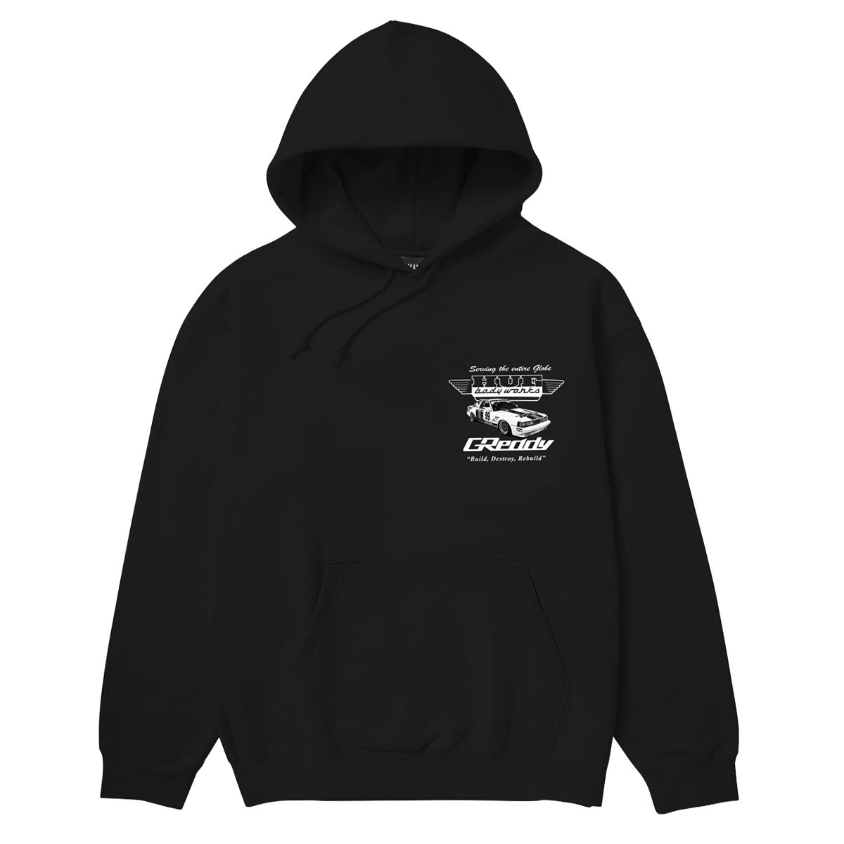 HUF x GReddy Body Works Hoodie - Black image 1