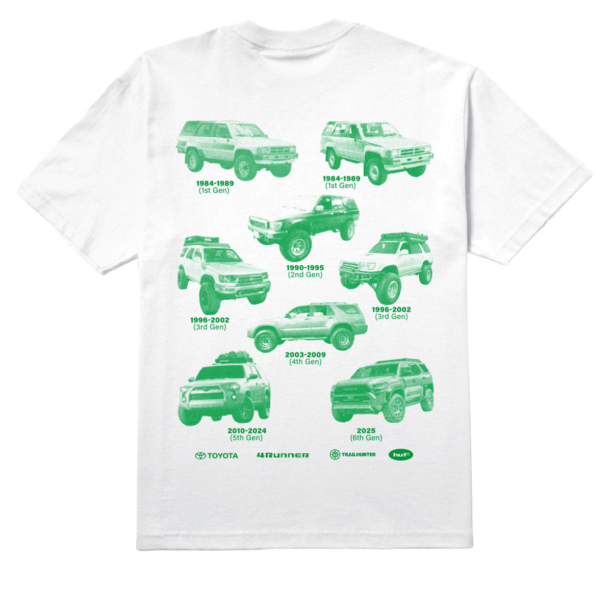 HUF x Toyota Trailhunter Generations T-Shirt - White image 1