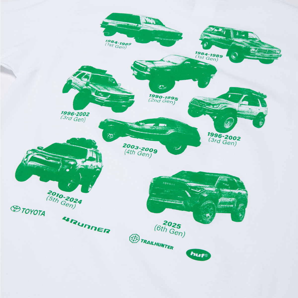 HUF x Toyota Trailhunter Generations T-Shirt - White image 4