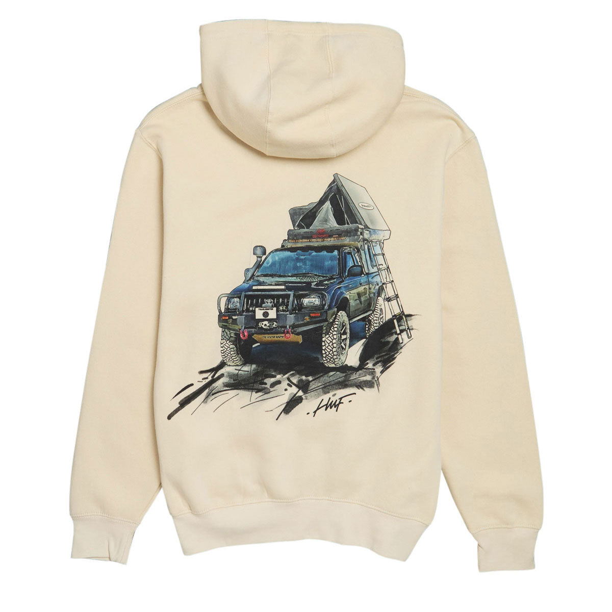 HUF x Toyota Trailhunter Tacoma Overland Hoodie - Sand image 2