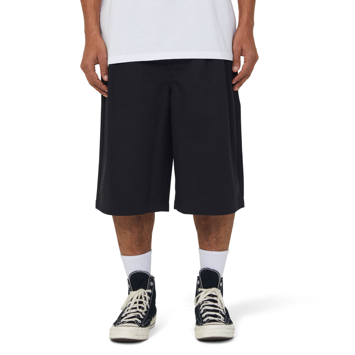 HUF Sorta Long Chino Shorts - Black image 4