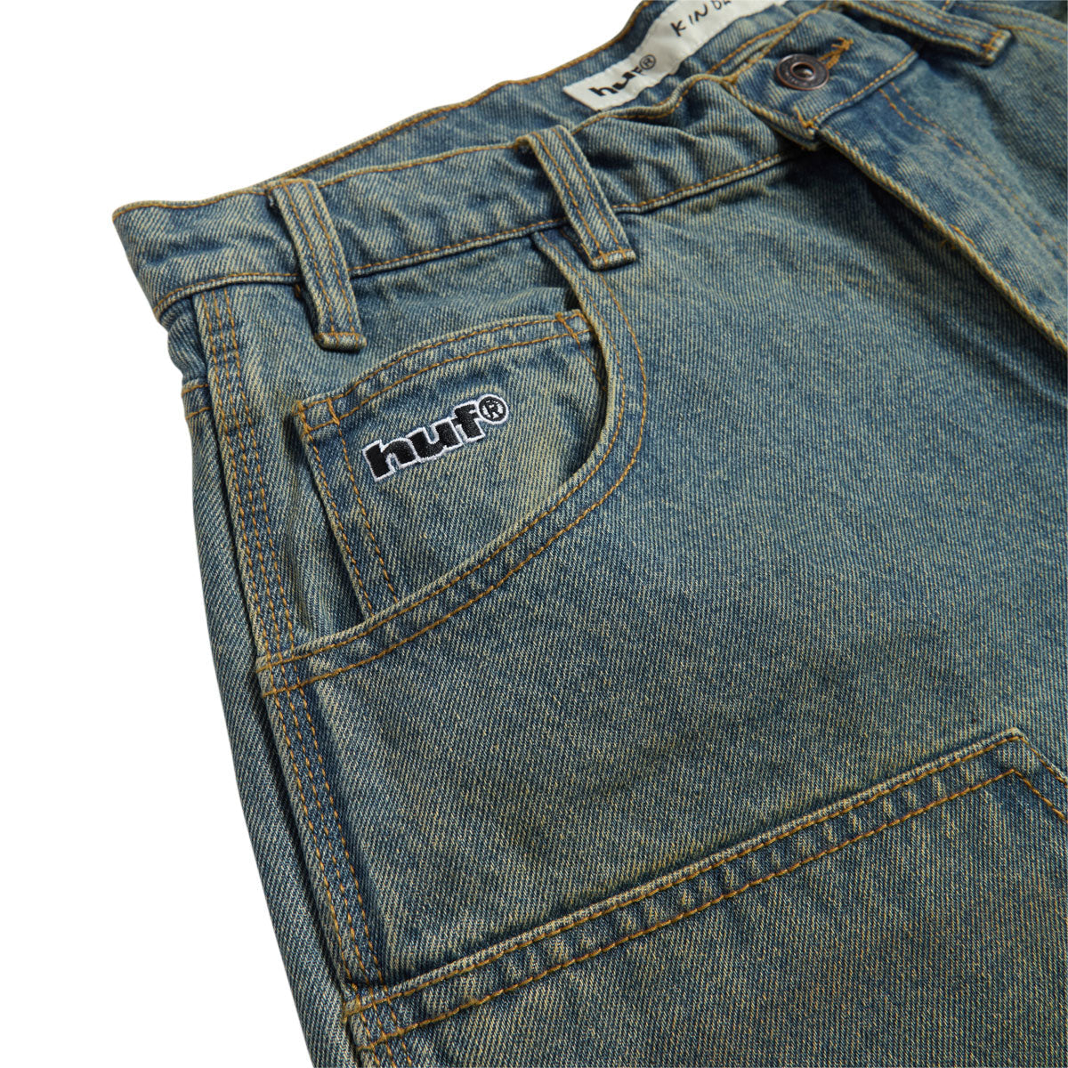 HUF Kinda Loose Double Knee Shorts - Dirty Wash image 3