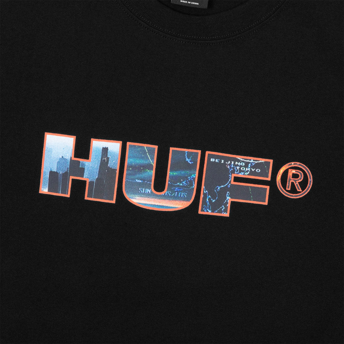 HUF Flight Path T-Shirt - Black image 3