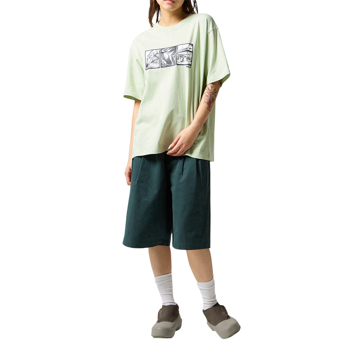 HUF Fossil Fuel T-Shirt - Cucumber image 3