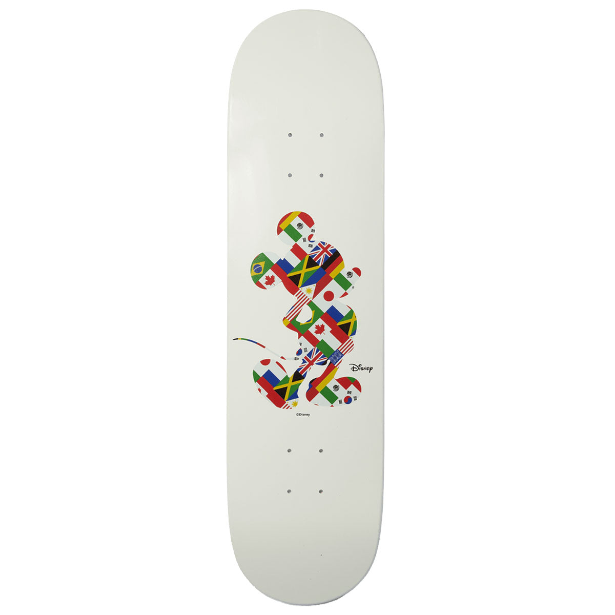 HUF x Mickey Mouse Worldwide Tour Skateboard Deck - White - 8.25