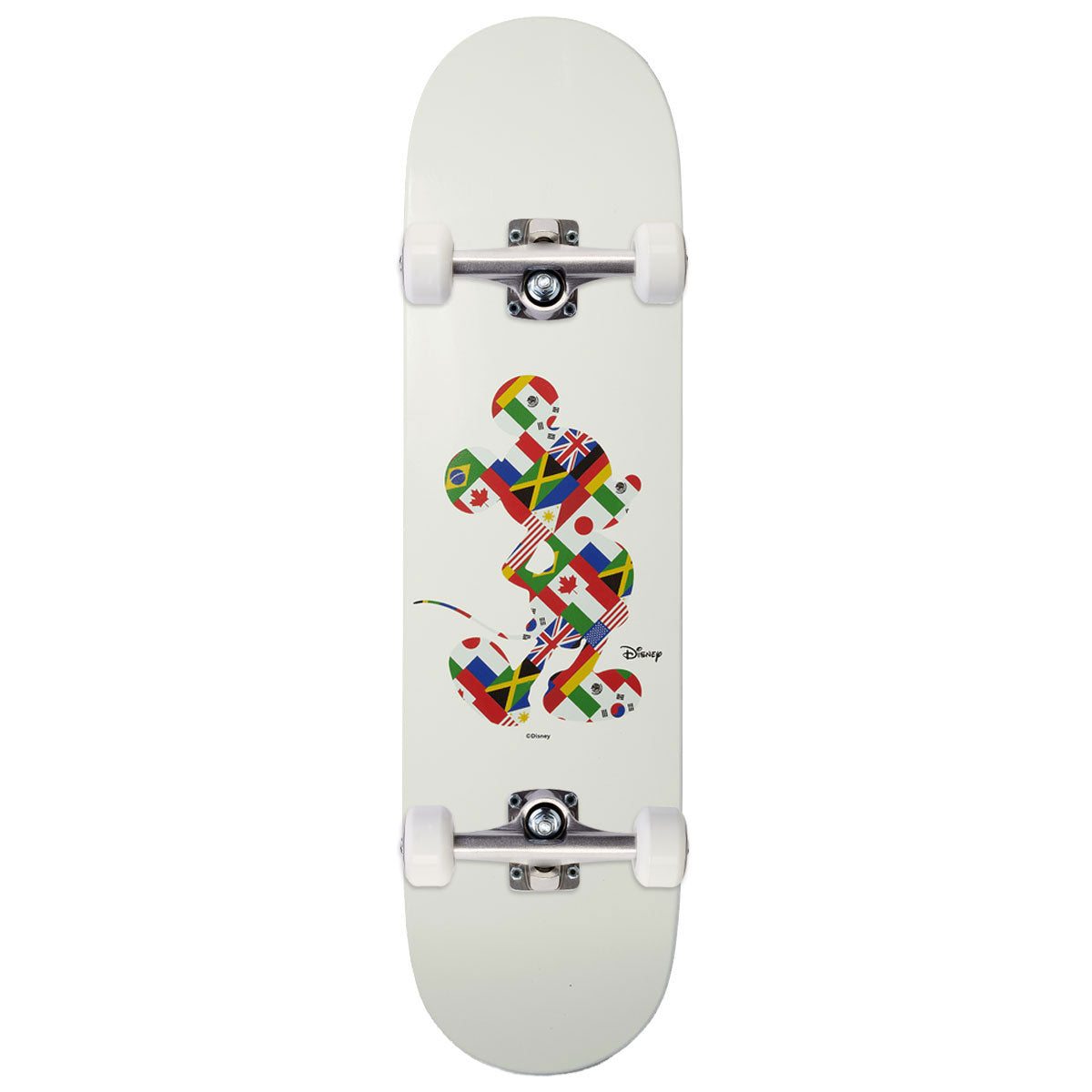 HUF x Mickey Mouse Worldwide Tour Skateboard Complete - White - 8.25