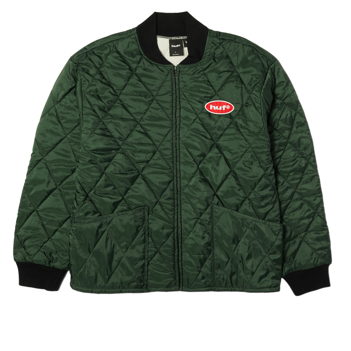 HUF x Mickey Mouse Quilted Work Jacket - Forest Green image 2