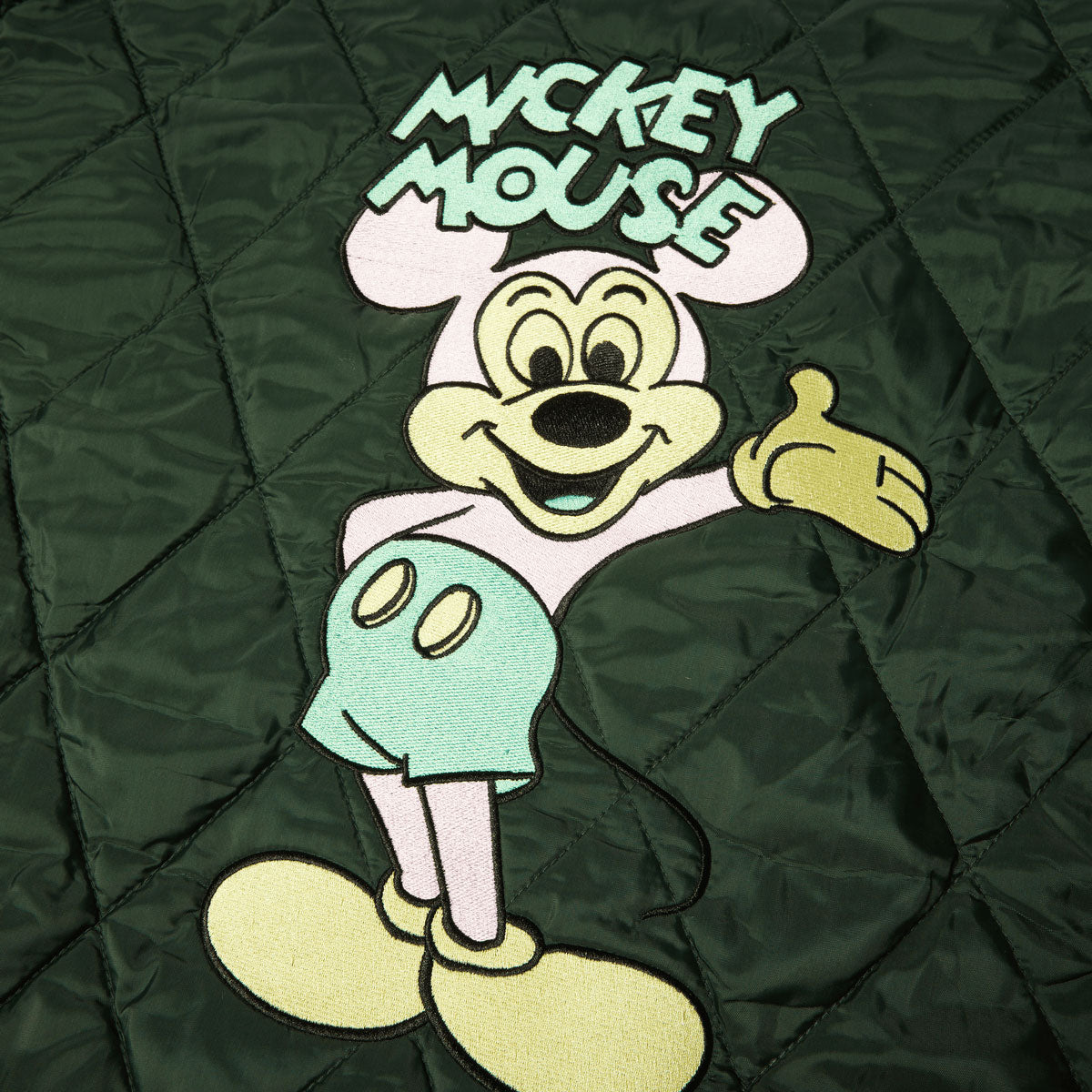 HUF x Mickey Mouse Quilted Work Jacket - Forest Green image 4