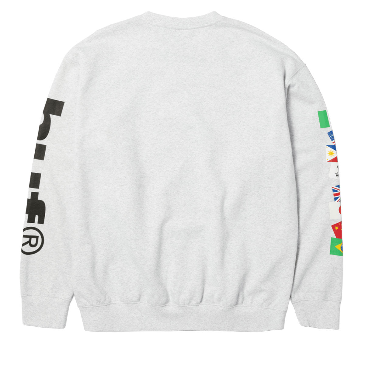 HUF x Mickey Mouse Worldwide Tour Sweatshirt - Heather Grey image 2