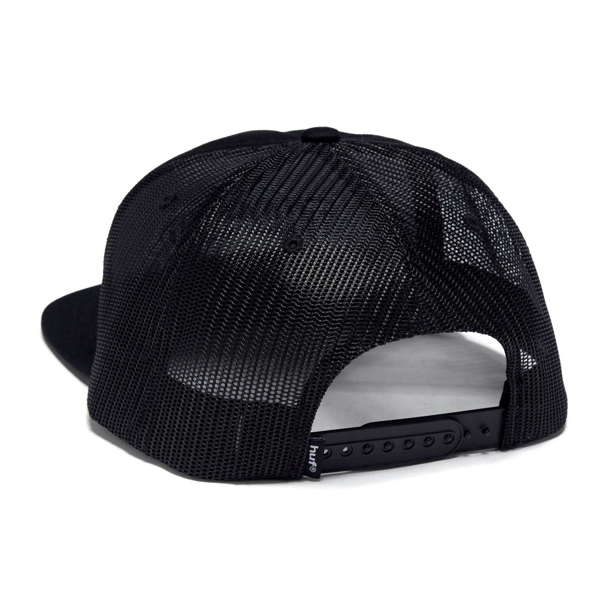 HUF x Thrasher Logo Twill Trucker Hat - Black image 2