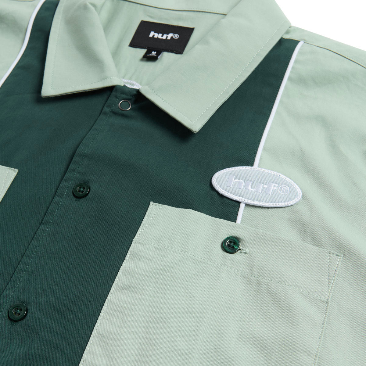 HUF Urethane Work Shirt - Mist Green image 3