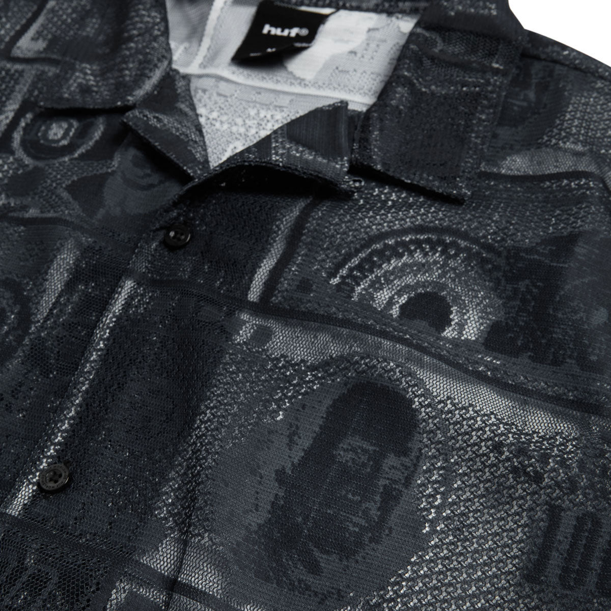 HUF Global Currency Lace Shirt - Black image 3