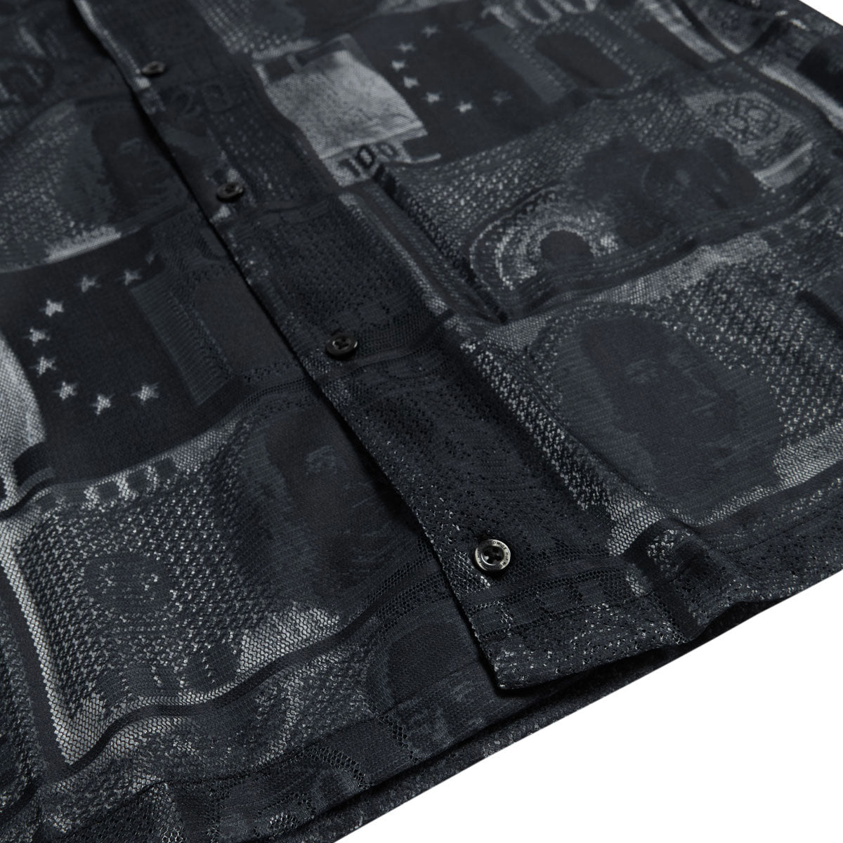 HUF Global Currency Lace Shirt - Black image 4